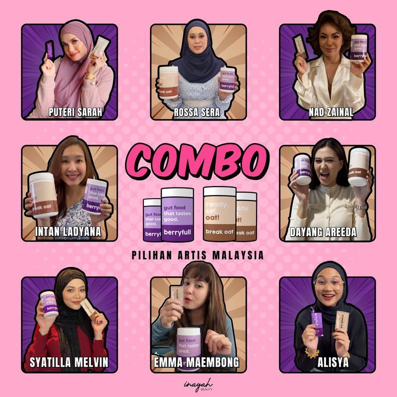 Mega Combo 2 Berryfull 2 Gattox | Ready Stock Supplement | Inayah Beauty