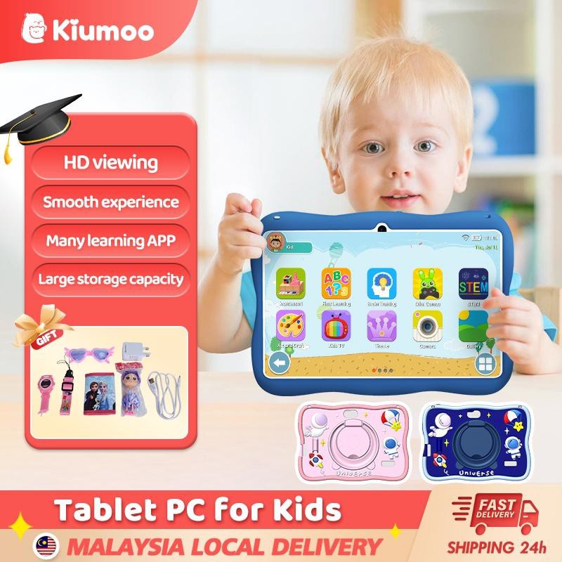 【 Kiumo】（Smartbarry 7-inci kids tablet）Laptop children's tablet,Educational ipad, 4GB+128GB WiFi Learning Tablet Android Listening, Music, Puzzle games, Baby Play Bayi 7-inch Screen Device Electronic 
